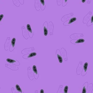 Seamless pattern comfort insoles cartoon vector Illustrazione stock