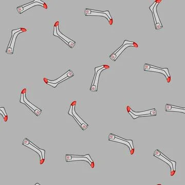 Seamless pattern comfort socks heated cartoon vector 스톡 일러스트
