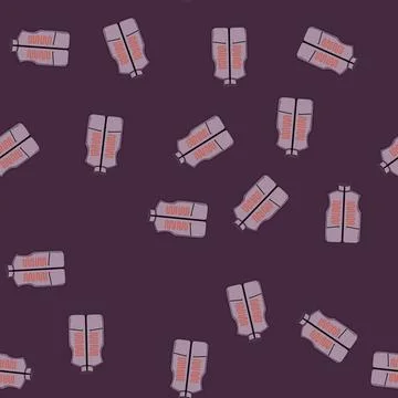 Seamless pattern comfort vest heated cartoon vector 스톡 일러스트