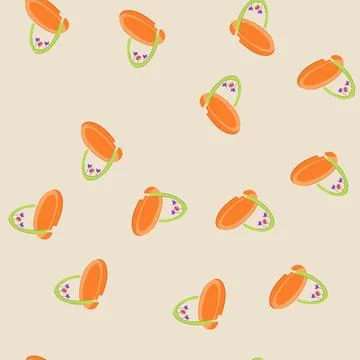 Seamless pattern comfortable changing pad cartoon vector Stock Illustration