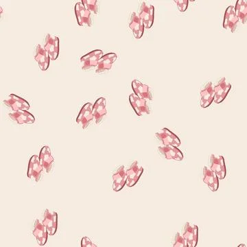 Seamless pattern comfortable kid slippers cartoon vector Stockillustratie