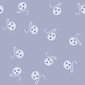 Seamless pattern command power strip smart cartoon vector イラスト素材