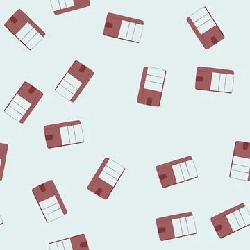 Seamless pattern commerce wallet money cartoon vector Illustrazione stock