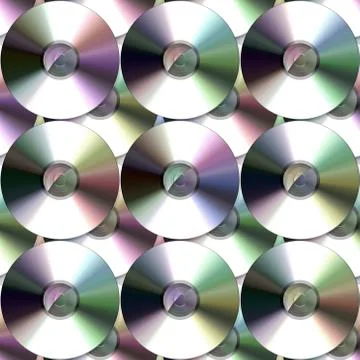 Seamless  pattern with compact discs Stock Illustration