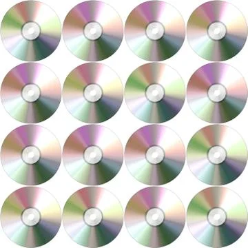 Seamless  pattern with compact discs Stock Illustration