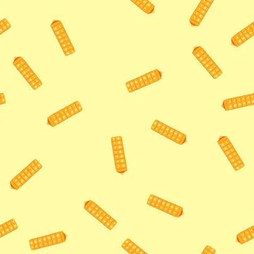 Seamless pattern compact pill organizer cartoon vector Stock Illustration