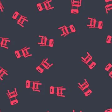 Seamless pattern compact toddlier chair cartoon vector Illustrazione stock