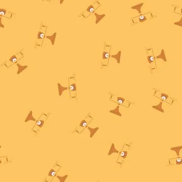 Seamless pattern comparison balance scale cartoon vector Illustrazione stock