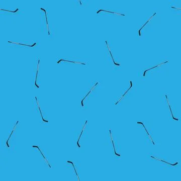 Seamless pattern competition hockey stick cartoon vector 库存插图
