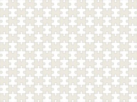 Seamless pattern of completed puzzle pieces grid Stockillustratie