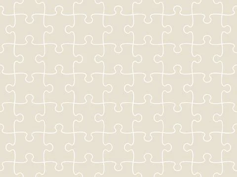 Seamless pattern of completed puzzle pieces grid Stock Illustration