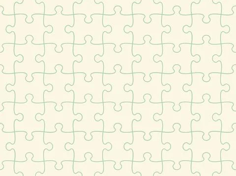 Seamless pattern of completed puzzle pieces grid Stockillustratie