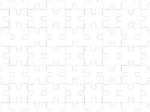 Seamless pattern of completed puzzle pieces grid Stockillustratie