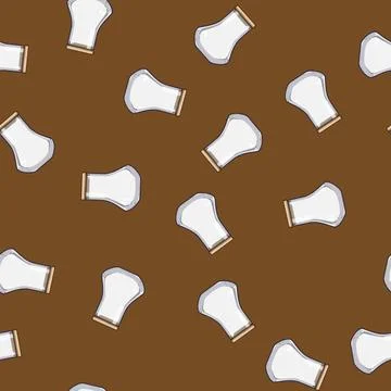 Seamless pattern compostable eco friendly jar cartoon vector Illustrazione stock