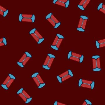 Seamless pattern Compression bag for sleeping bag or outdoor gear イラスト素材