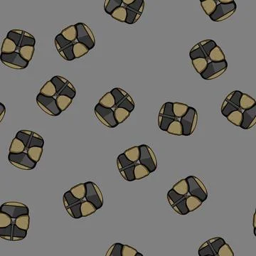 Seamless pattern Compression bag for travel packing cartoon Stock Illustration