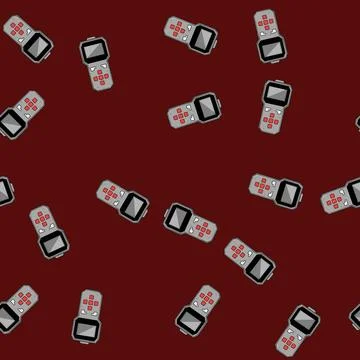 Seamless pattern computer car diagnostic scanner cartoon vector 스톡 일러스트