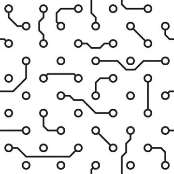 Seamless pattern - computer circuit board Stock Illustration