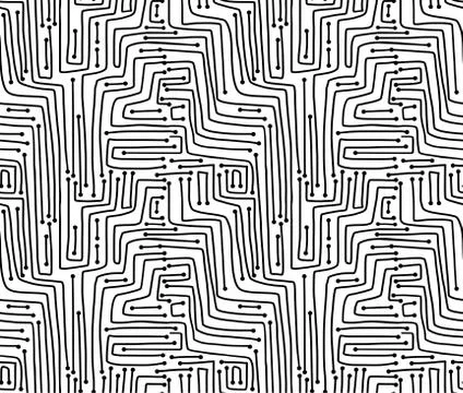 Seamless pattern. Computer circuit board. Stock Illustration