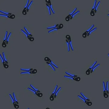 Seamless pattern computer crimper tool cartoon vector Stock Illustration