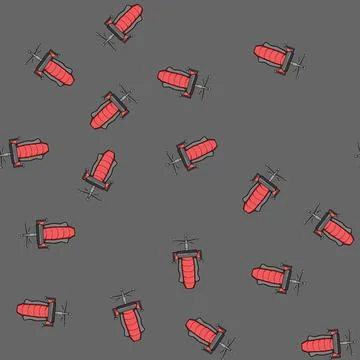Seamless pattern computer game chair cartoon vector 스톡 일러스트