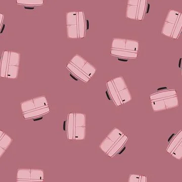 Seamless pattern computer laptop bag cartoon vector Stock Illustration