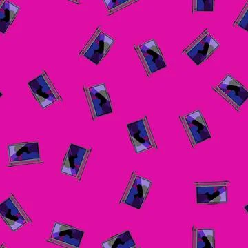 Seamless pattern computer laptop gaming cartoon vector Stock Illustration