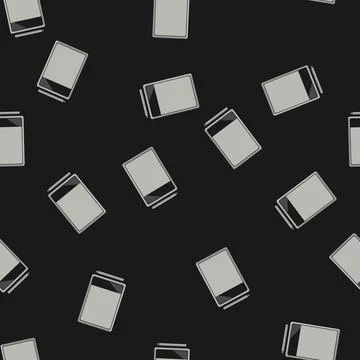 Seamless pattern computer pen display cartoon vector Illustrazione stock