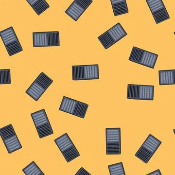 Seamless pattern computer server rack cartoon vector Stock Illustration