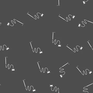 Seamless pattern computer table phone holder cartoon vector イラスト素材
