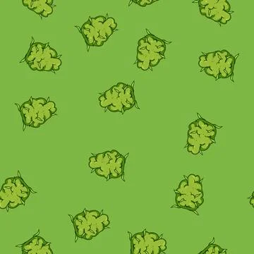 Seamless pattern concentrates weed bud cartoon vector Stock Illustration