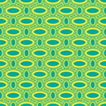 Seamless pattern with concentric oval shapes Stock Illustration