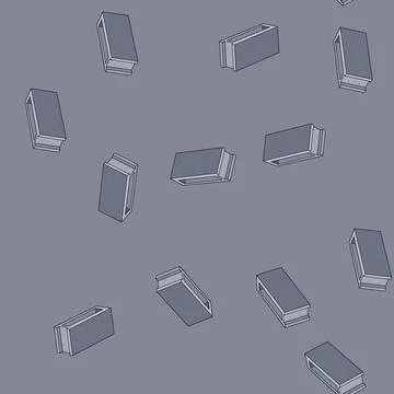Seamless pattern Concrete block for construction and building materials Stock Illustration