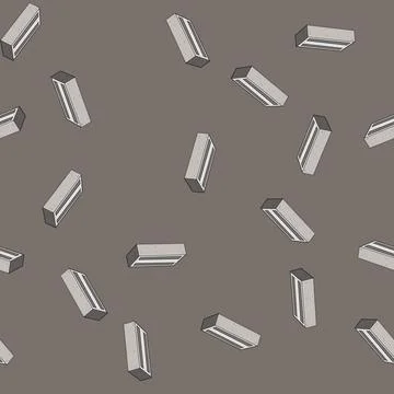Seamless pattern Concrete brick vector building material element Stockillustratie