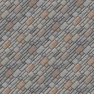 Seamless pattern with concrete square tile Stock Photos