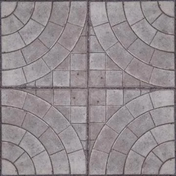 Seamless pattern of concrete squared tiles. Stock Photos