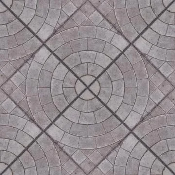 Seamless pattern of concrete squared tiles. Stock Photos