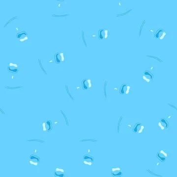 Seamless pattern condensation water drops cartoon vector Illustrazione stock
