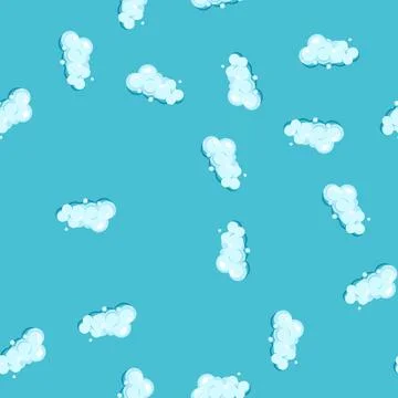 Seamless pattern conditioner shampoo foam cartoon vector Stock Illustration