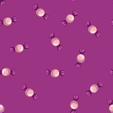 Seamless pattern confectionery candy cartoon vector Stock Illustration