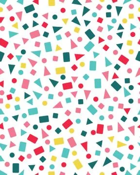 Seamless pattern with confetti Stock Illustration