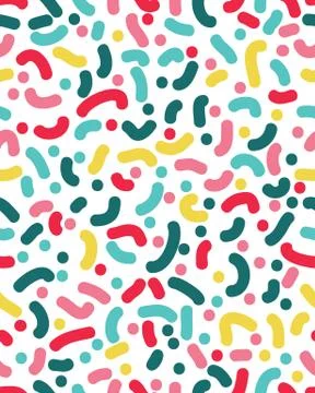 Seamless pattern with confetti Stock Illustration