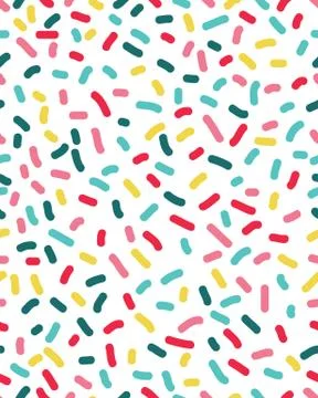 Seamless pattern with confetti Stock Illustration