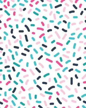 Seamless pattern with confetti Stock Illustration