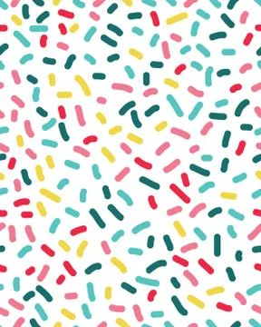 Seamless pattern with confetti Stock Illustration
