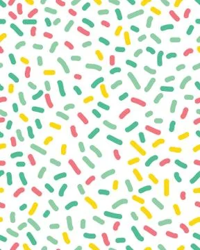 Seamless pattern with confetti Stock Illustration