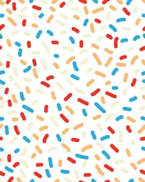 Seamless pattern with confetti Stock Illustration