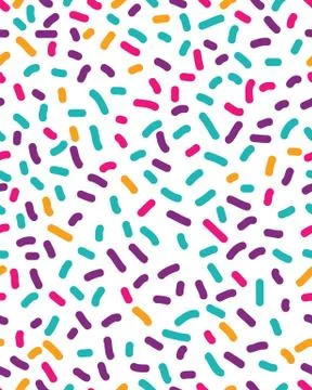 Seamless pattern with confetti Stock Illustration