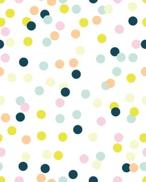 Seamless pattern with confetti Stock Illustration