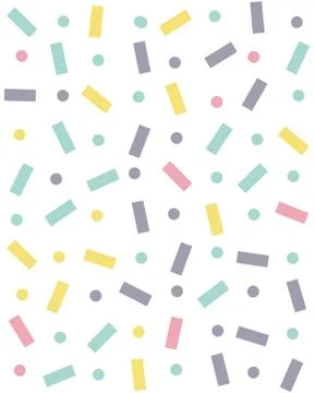 Seamless pattern with confetti Stock Illustration